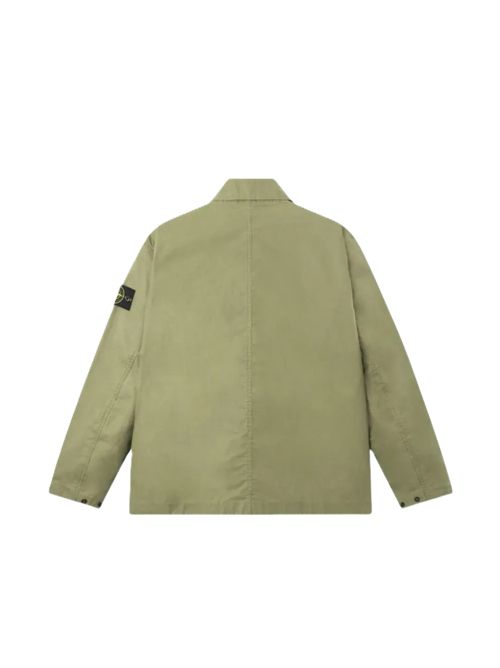 Stone Island giacca camicia verde kaki Stone Island | L1S154100054S0290V005G